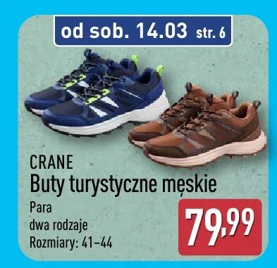 Buty turystyczne męskie promocja w Aldi