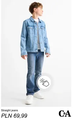 Jeansy straight C & A promocja w C&A
