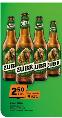 Piwo Żubr promocja w Groszek