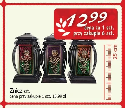 Znicz 25 cm promocja w CEZAR Delikatesy