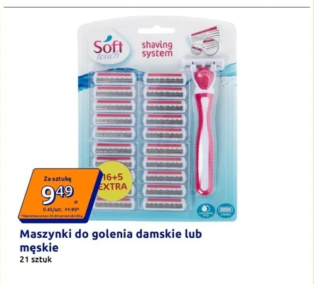 Maszynki do golenia damskie Soft Touch promocja w Action