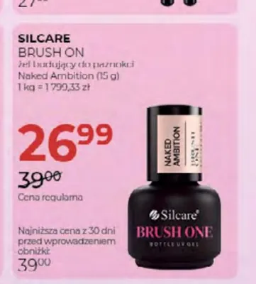 Żel budujący do paznokci Silcare Brush On Naked Ambition promocja w Drogerie Jawa