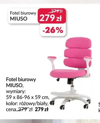 Fotel biurowy Miuso promocja w Salony Agata