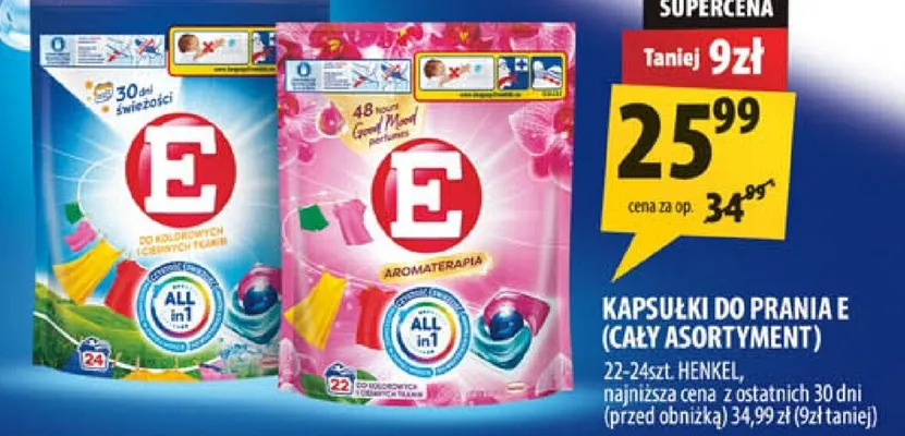 Kapsułki do prania E promocja w Arhelan