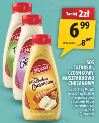 Sos tatarski, czosnkowy, musztardowo-miodowy, chrzanowy promocja w Arhelan