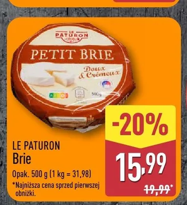 Brie Le Paturon promocja w Aldi