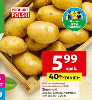 Ziemniaki 2kg promocja w Auchan