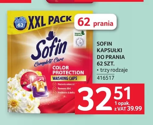 Kapsułki do prania Sofin promocja w Selgros