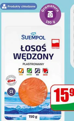 Łosoś wędzony plastry promocja w Dino
