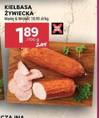 Kiełbasa żywiecka Madej & Wróbel promocja w Stokrotka