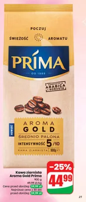 Kawa ziarnista Aroma Gold promocja w Dino