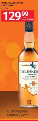 Whisky Talisker 10 YO 45,8% 419703 promocja w Selgros