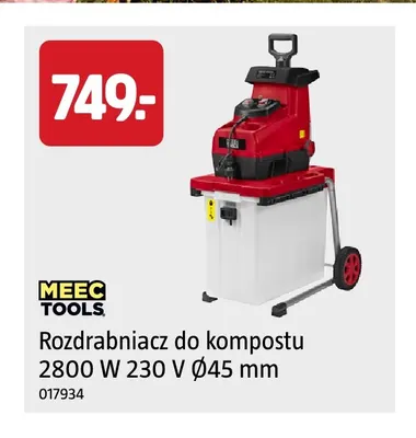 Rozdrabniacz do kompostu Meec Tools promocja w Jula