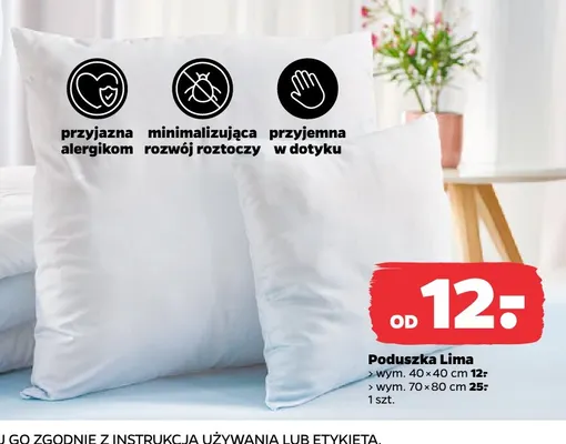 Poduszka Lima 40x40 cm promocja w Netto
