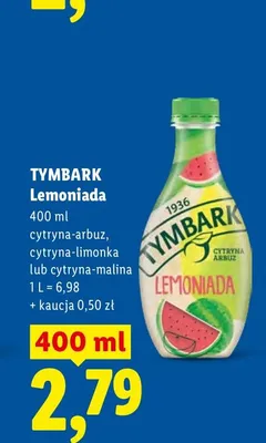Lemoniada Tymbark Cytryna-Limonka promocja w Lidl