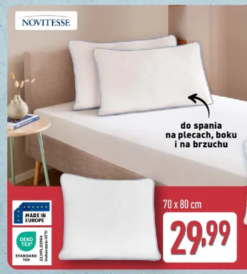 Poduszka rozm 70 x 80cm promocja w Aldi