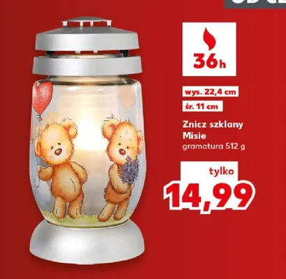 Znicz szklany s-274 promocja w Kaufland