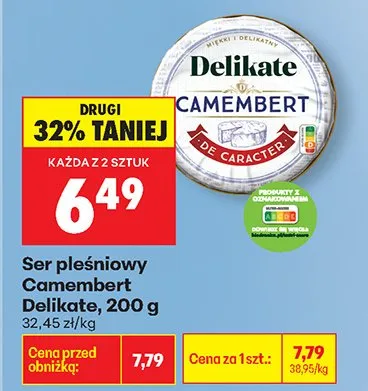Ser pleśniowy Camembert promocja w Biedronka