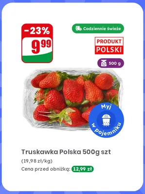Truskawki polskie promocja w Dino