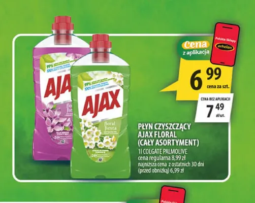 Płyn czyszczący Ajax Floral promocja w Arhelan