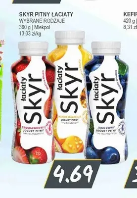 Skyr pitny Łaciaty truskawkowy promocja w Słoneczko
