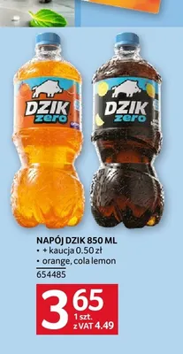 Napój Dzik orange promocja w Selgros
