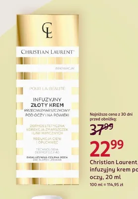 Infuzyjny krem pod oczy Christian Laurent promocja w Rossmann