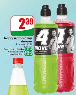 Napój izotoniczny 4move lime & mint promocja w Dino