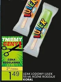 Lody lodowy luliek 55ml różne rodzaje promocja w Wafelek