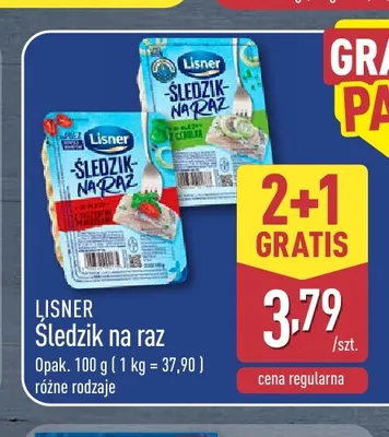 Śledzik na raz z cebulką Lisner promocja w Aldi