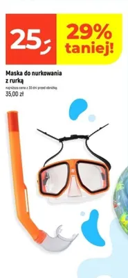 Maska do nurkowania z rurką promocja w Dealz