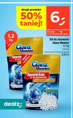 Sól do zmywarki Glanz Meister SpezialSalz promocja w Dealz