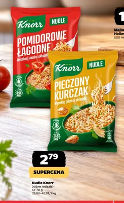 Nudle pomidorowe łagodne Knorr promocja w Netto