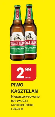 Piwo Kasztelan Niepasteryzowane promocja w Chorten