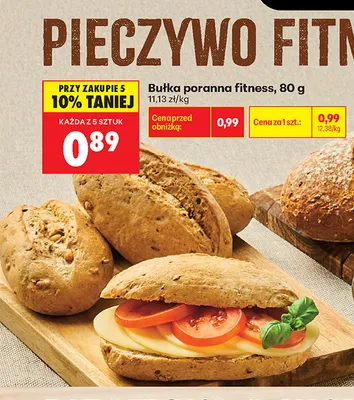 Bułka poranna fitness promocja w Biedronka