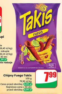 Chipsy Fuego promocja w Dino