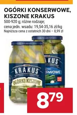 Ogórki kiszone Krakus promocja w Stokrotka