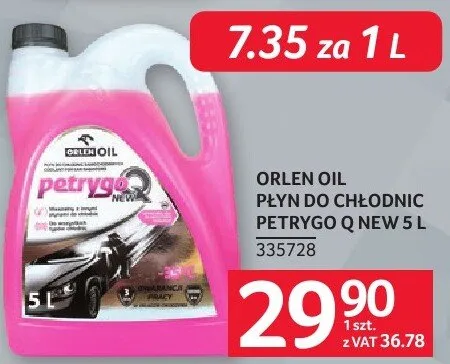 Płyn do chłodnic Petroco Q New 5 l Orlen Oil promocja w Selgros