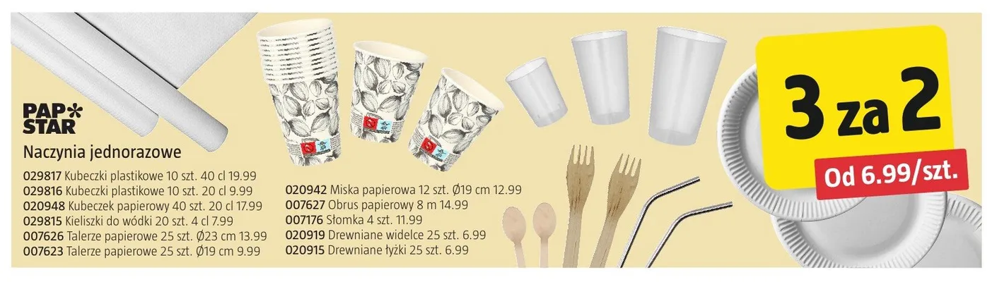 Miska papierowa Papstar 12-pak Ø19 cm promocja w Jula