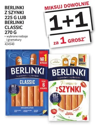 Berlinki z szynki lub Berlinki classic promocja w Selgros