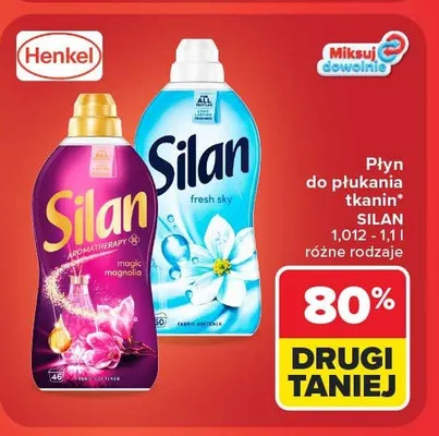 Płyn do płukania tkanin Silan promocja w Carrefour