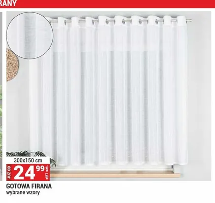 Gotowa firana 300x150 cm promocja w Merkury Market