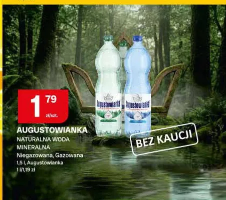 Woda mineralna niegazowana Augustowianka promocja w Chorten