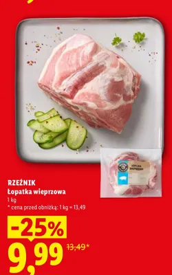 Łopatka wieprzowa Rzeźnik promocja w Lidl