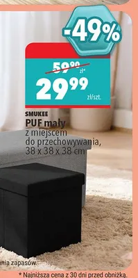 Puf mały Smukee promocja w Biedronka