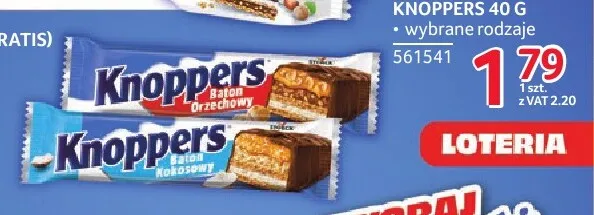Baton Knoppers Orzechowy 40 g promocja w Selgros