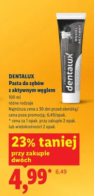 Pasta do zębów z aktywnym węglem promocja w Lidl