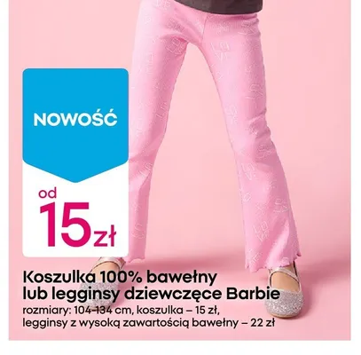 Legginsy dziewczęce Barbie promocja w Pepco