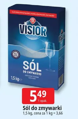 Sól do zmywarki Visior promocja w Leclerc