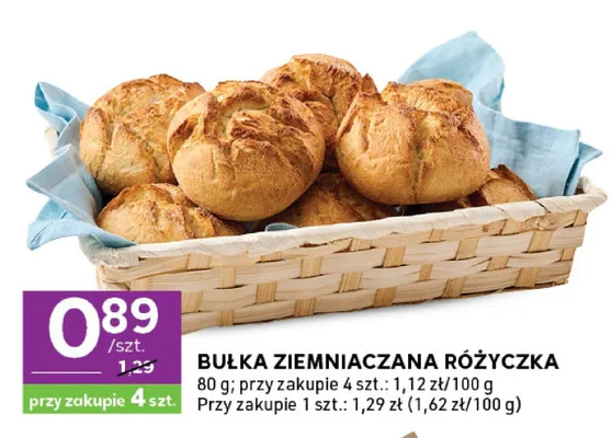 Bułka ziemniaczana różyczka promocja w Stokrotka